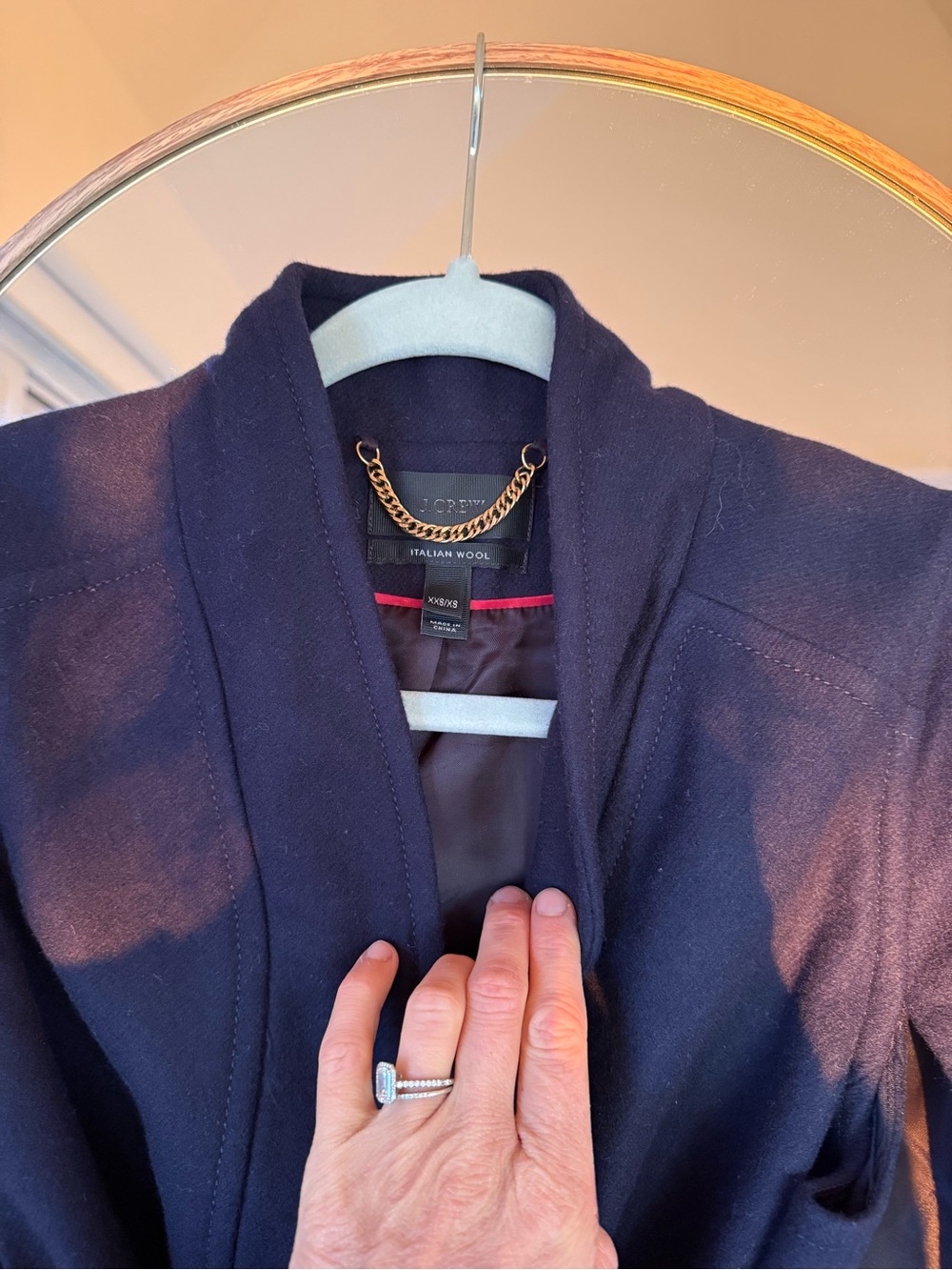 Banana Republic Navy Cape Coat - Picture 2 of 6